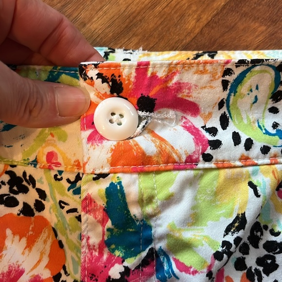 EUC Christopher & Banks flower and paisley skort - Picture 2 of 14